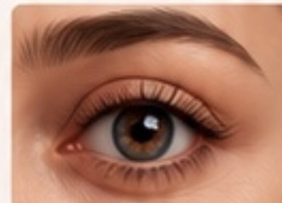Before treatment eye close-up
